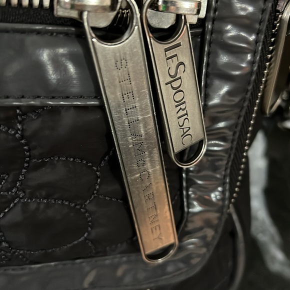 STELLA MCCARTNEY LE SPORTSAC Quilted Grey Nylon Weekend Bag - Picture 7 of 9
